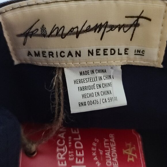 Free People Movement American Needle Hat Apres Ski Baseball Cap Navy NWT - Picture 8 of 9